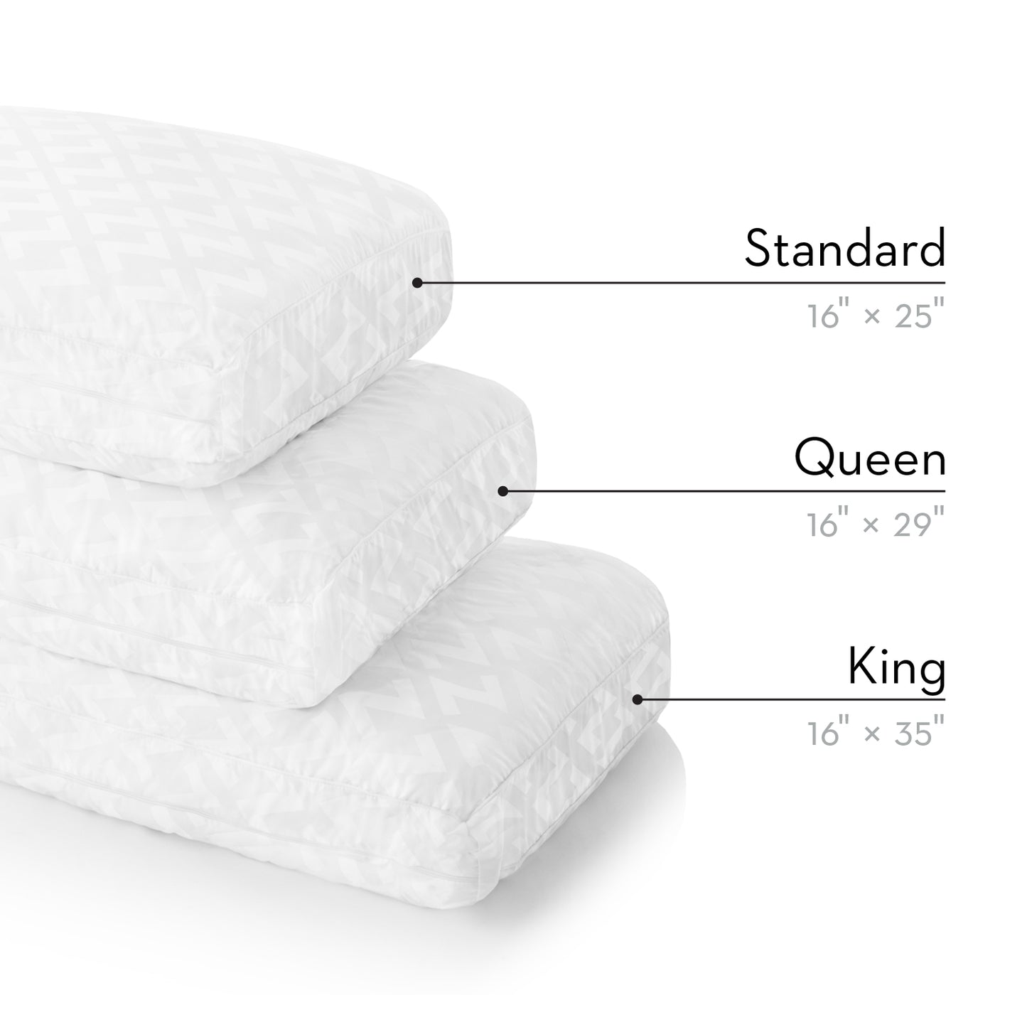 Removable Gel Memory Foam Core Pillow for Multi-Position Sleepers
