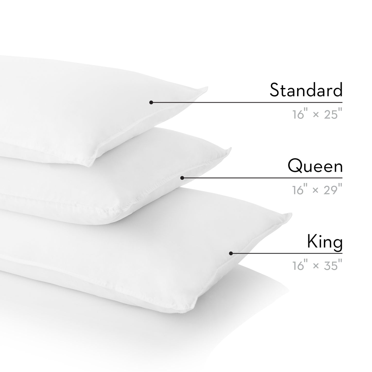 Down Alternative Pillow with Moldable Support - King Size