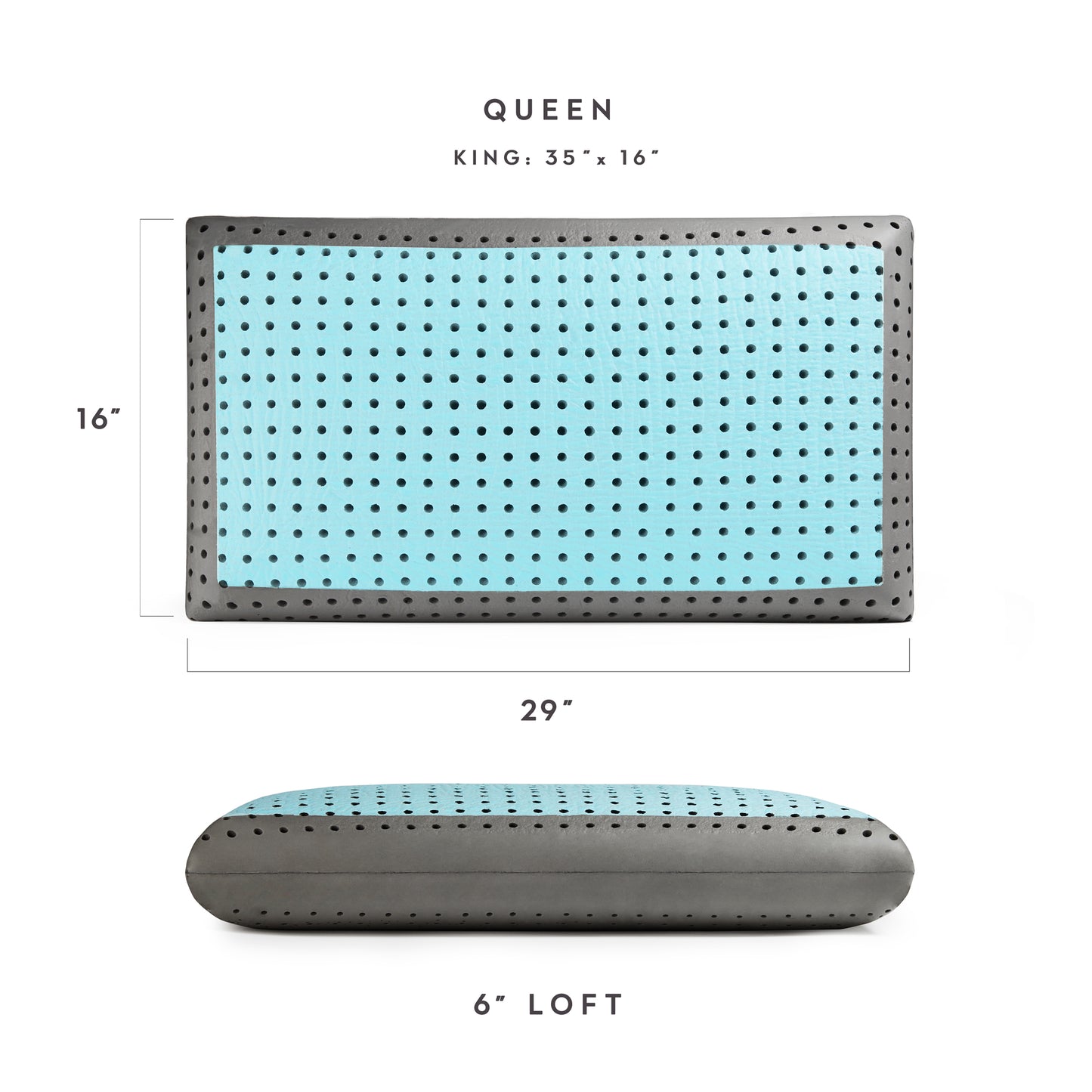 CarbonCool LT Pillow with OmniPhase Technology - Queen Size