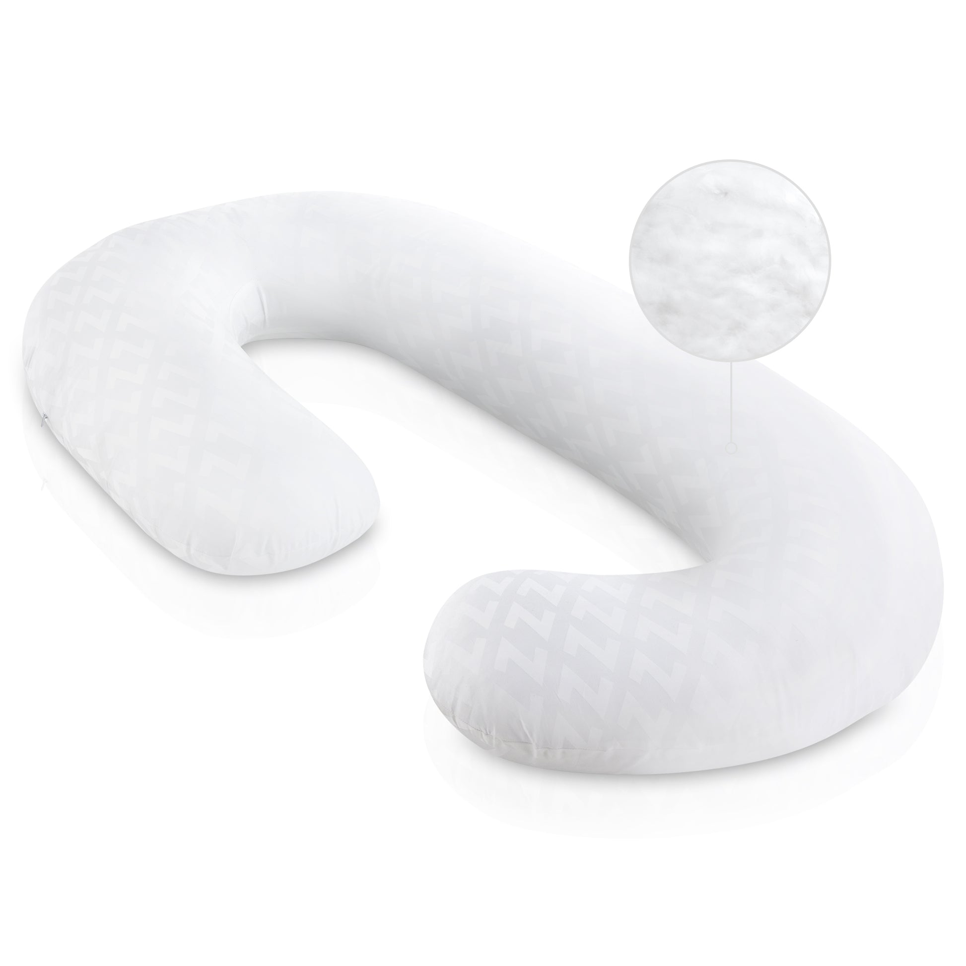 Ergonomic Pregnancy Pillow with Hypoallergenic Fill