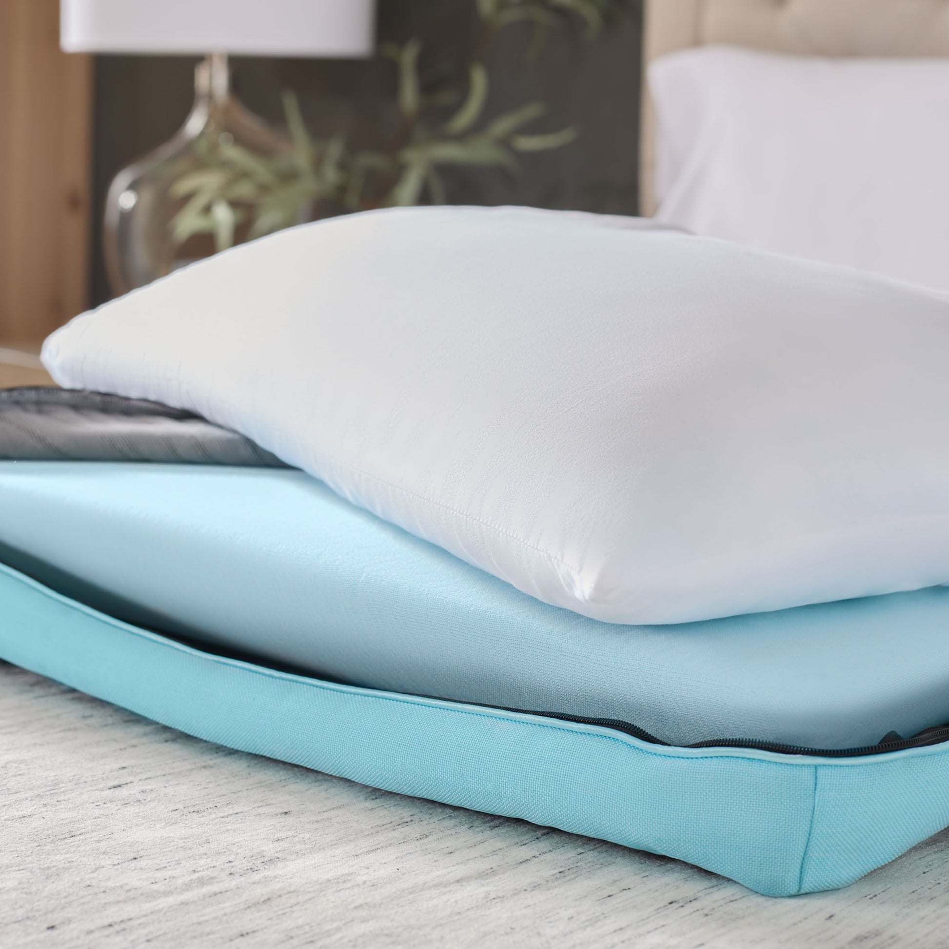 High Loft Pillow with Dual-Sided Cooling Technology