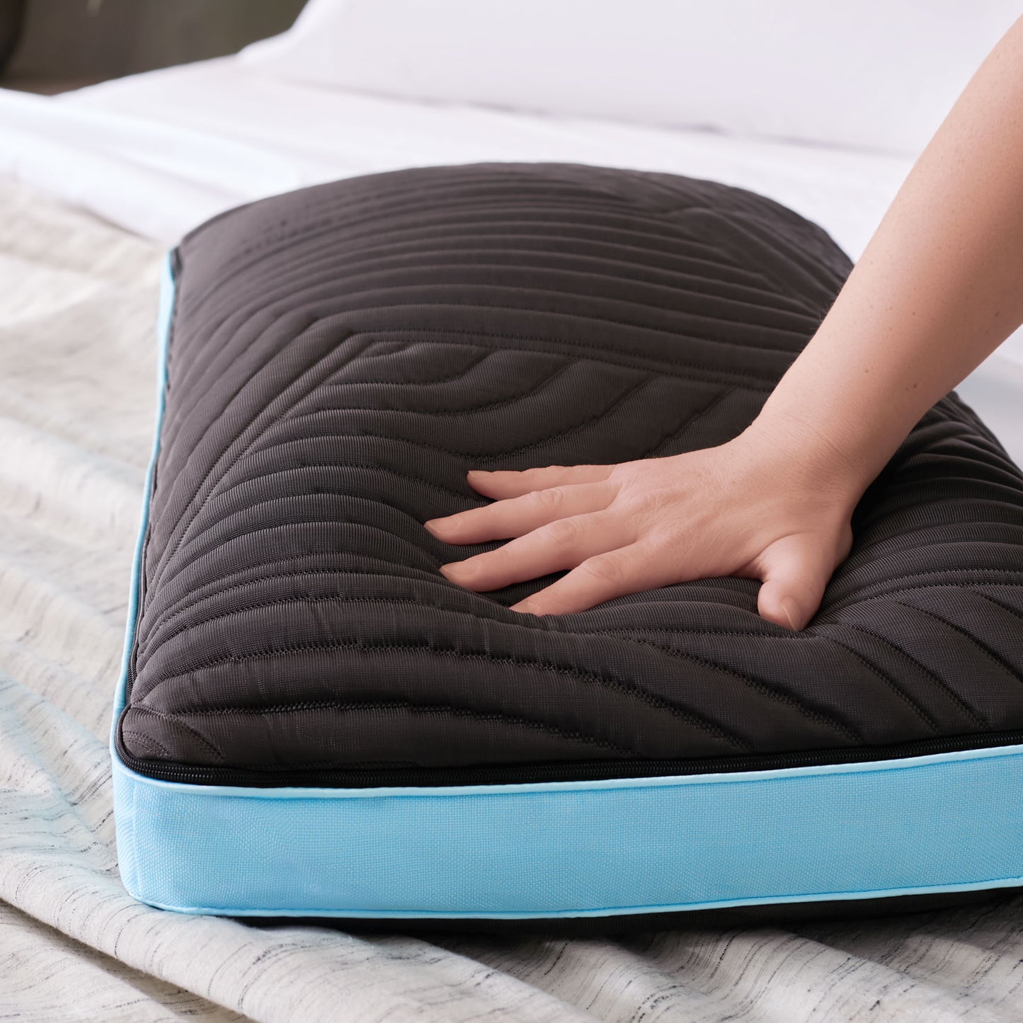 High Loft Pillow with Dual-Sided Cooling Technology