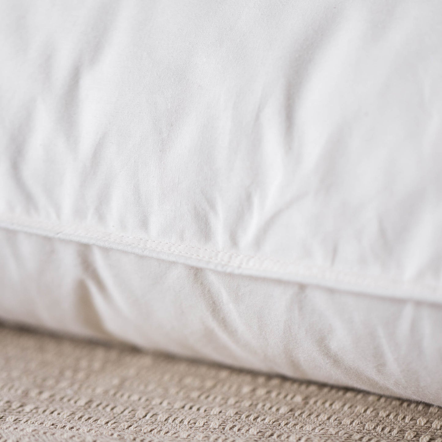 Supportive Down Pillow with TripleLayer Construction