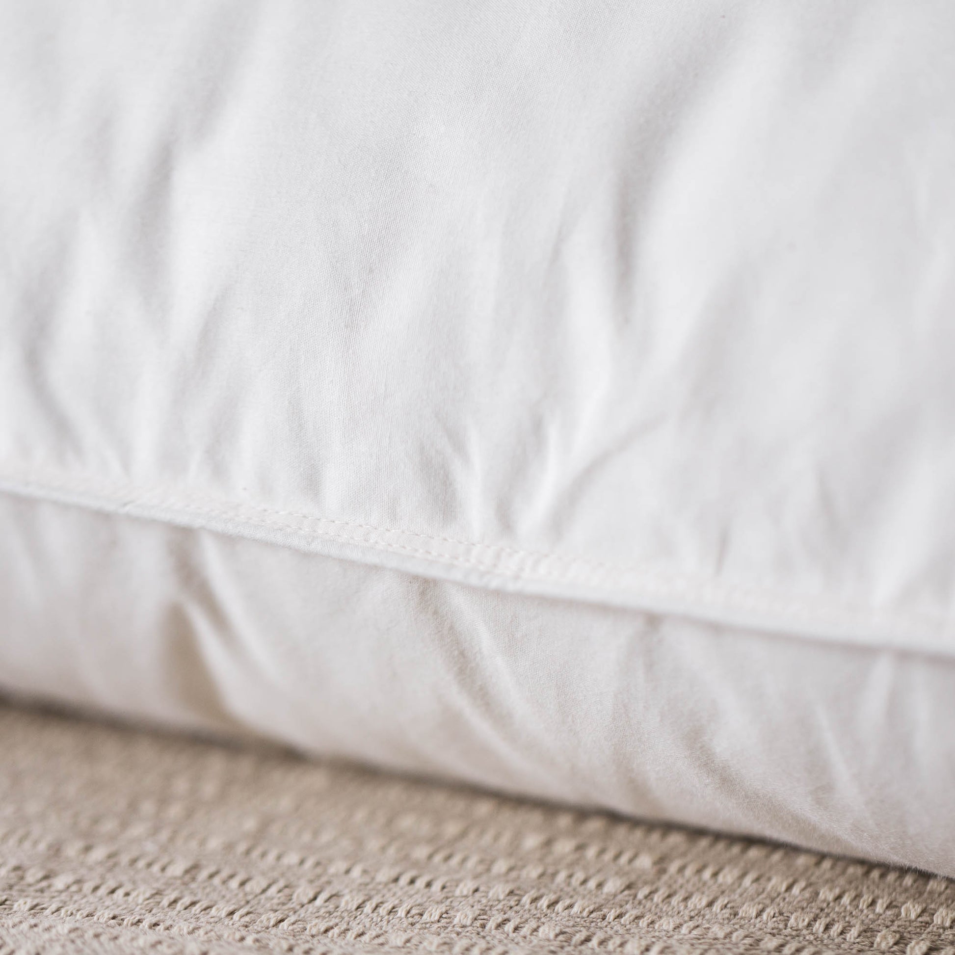 Supportive Down Pillow with TripleLayer Construction