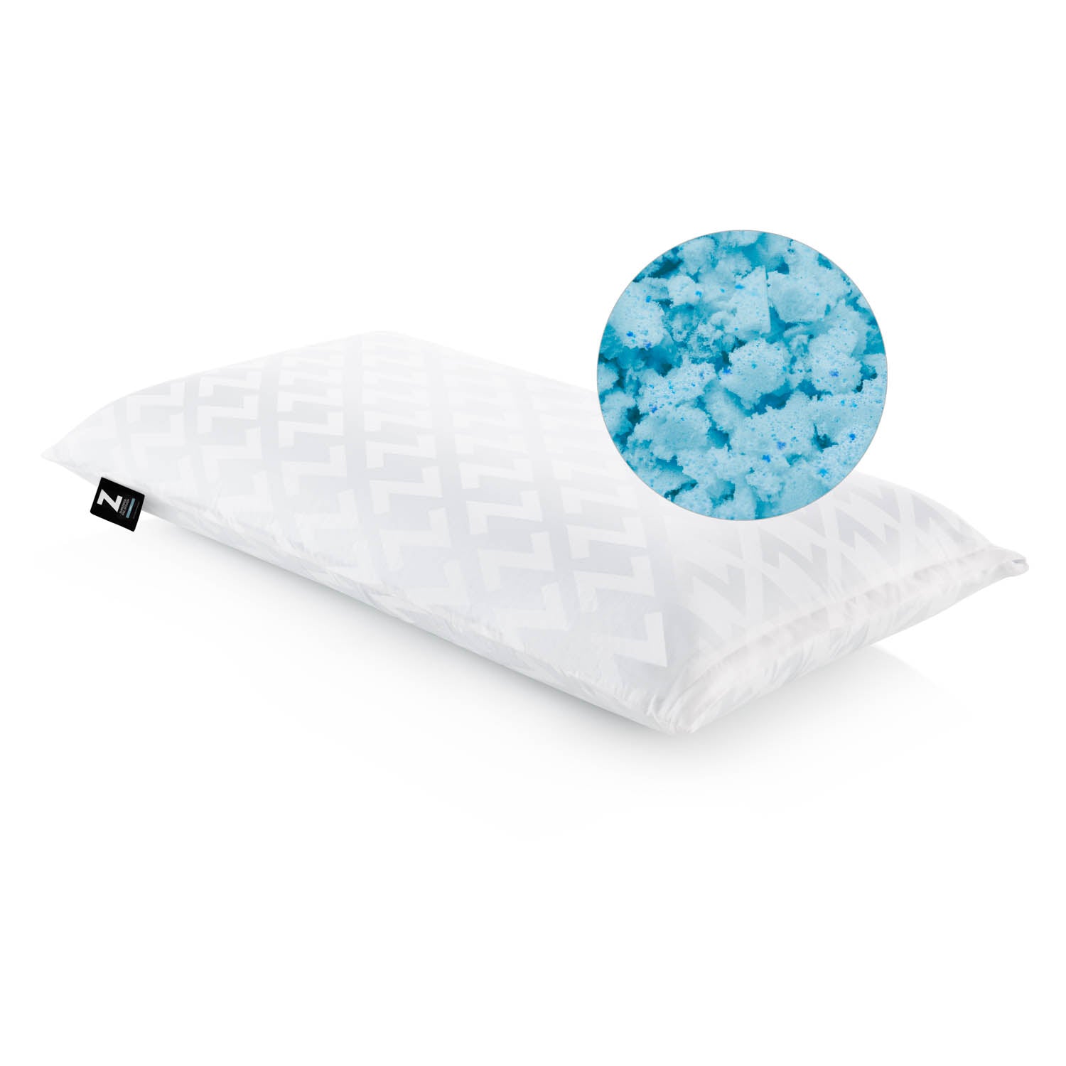 Shredded Gel Dough Pillow with Moldable Support for Side and Back Sleepers