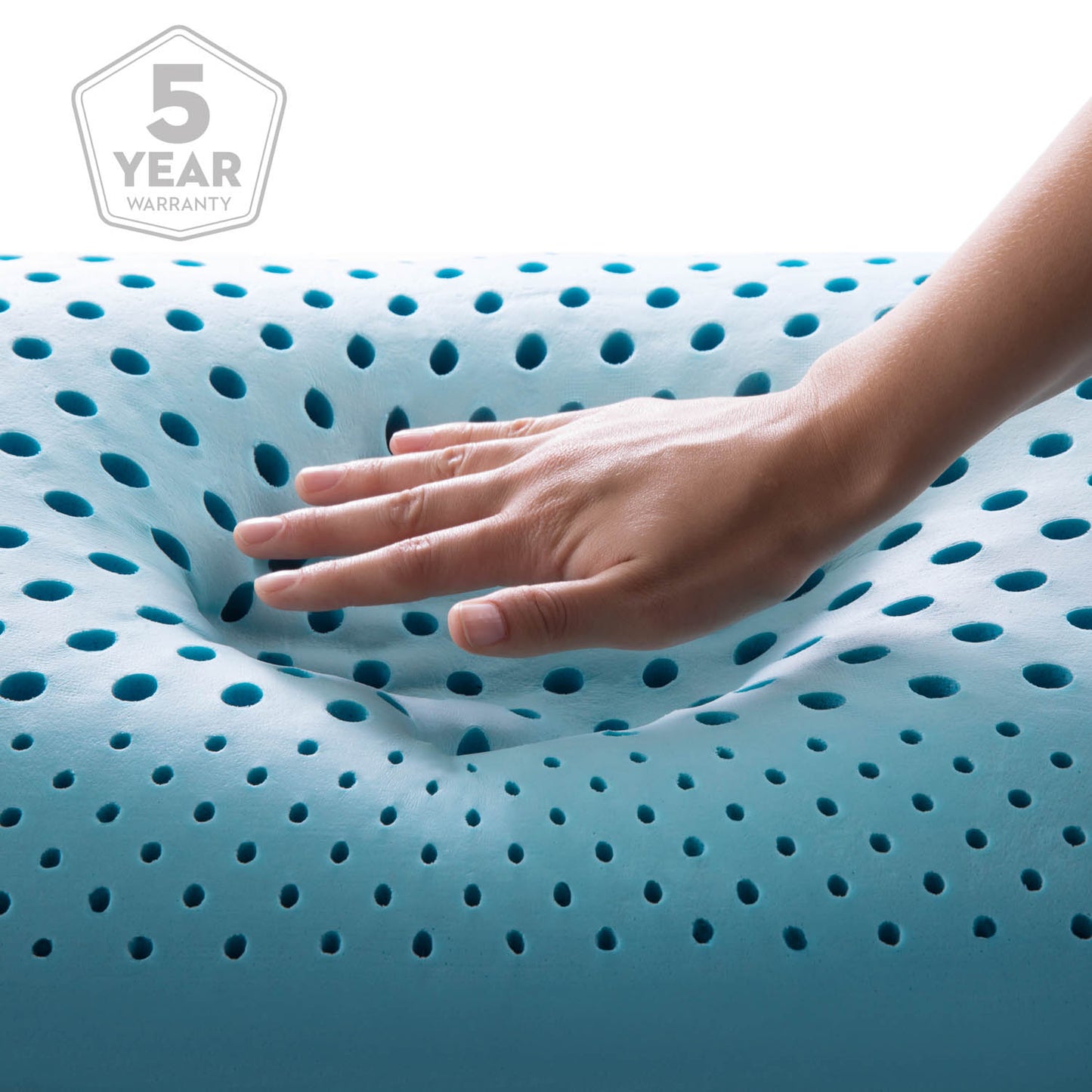 Zoned ActiveDough Pillow with Cooling Gel for Temperature Regulation