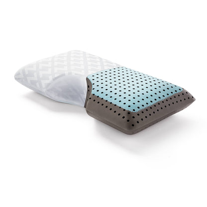 Side Sleeper Pillow with Shoulder Cutout and Carbon Infused Foam