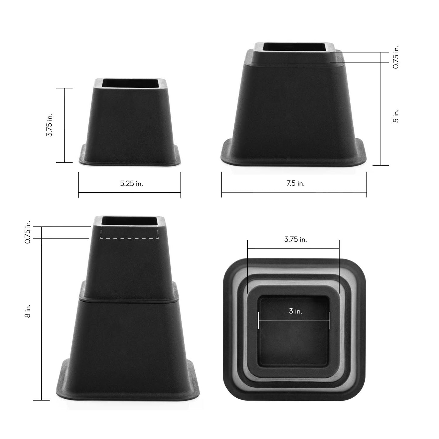 Adjustable Bed Risers - Ultimate Comfort Sleep