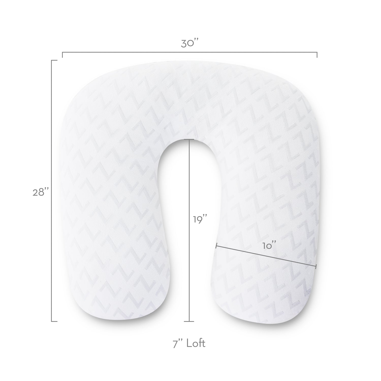 Ergonomic U-Shaped Horseshoe Pregnancy Pillow for Side Sleepers