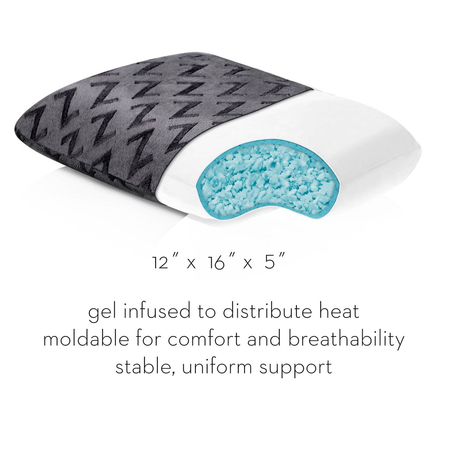 Cooling Gel Memory Foam Travel Pillow for Personalized Comfort