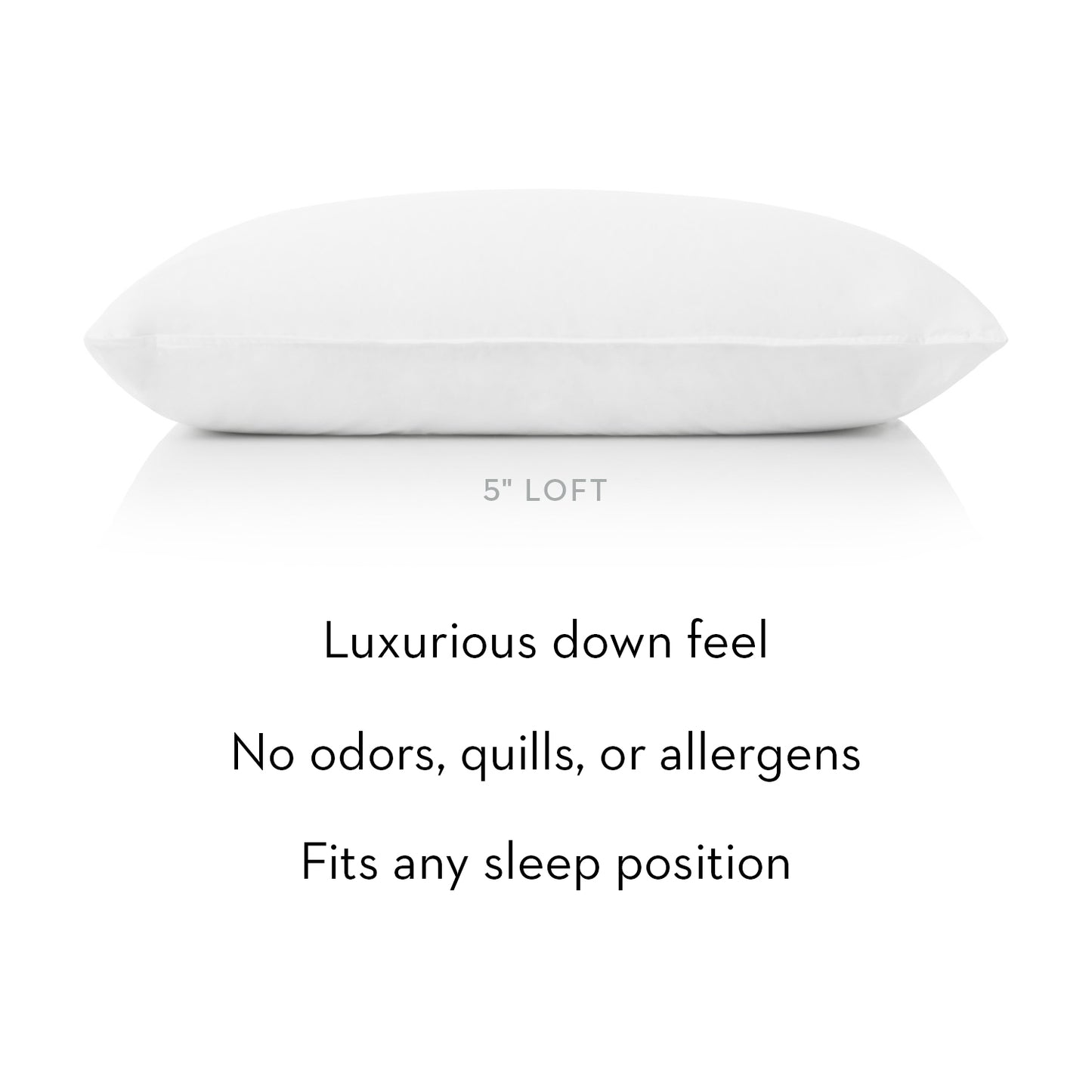 Soft Microfiber Pillow with Consistent Filling