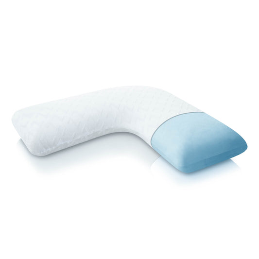 L-Shape Gel Dough Pillow for Side Sleepers with Ergonomic Support