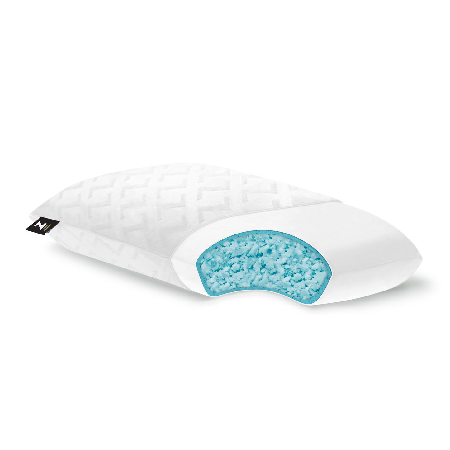 Shredded Gel Dough Pillow with Cooling Gel Memory Foam - Queen Size